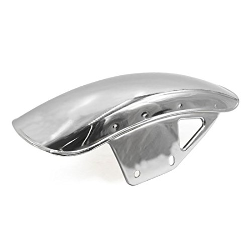 uxcell Chrome Plating Scooter Motorcycle Front Fender Mud Flap Mudguard for GN125 - Thumbnail 5