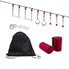 Ninja 13.5M Slackline Outdoor Tree Obstacles Suspendus Ligne Accessoires Play Set Ninja Line Obstacle Training Equipment…
