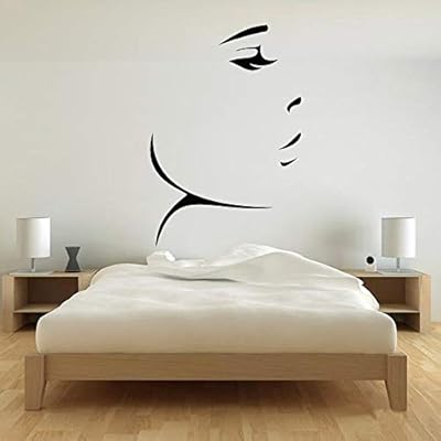 Zhuhuimin Cara Femenina Vinilo Pegatinas De Pared Salon Belleza