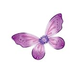 HearthSong LED Light-Up Twinkling Fairy Wings - Dress Up Costume Accessories for Kids - 28 x 18 - Pink