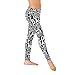 Alexandra Collection Love Dance Leggings for Women Black/White