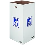 Bankers Box Large Trash and Recycling Corrugated Bin, 50 Gallon, 1 Each (7320201)
