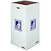 Bankers Box 10 Pack 50 Gallon Corrugated Cardboard Trash and Recycling Containers