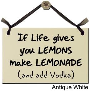 Funny, Humorous Signs: If life gives you lemons, make lemonade(and add vodka)