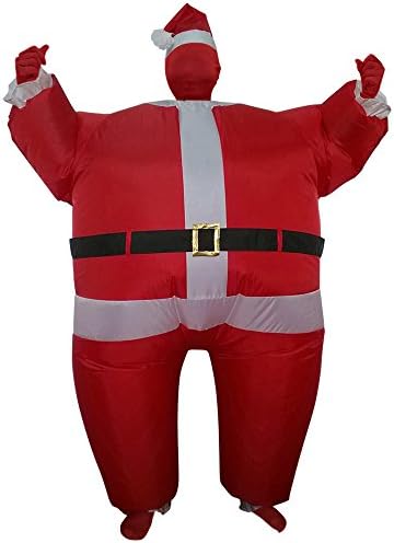 Green Man Factory Adult Inflatable Santa Body Suit - Medium