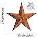 Besti Rustic Barn Star Outdoor Decoration (36”) Large, 3D Metal Farmhouse Decor | Wall-Hanging or Ground Placement | Vintage Americana Decoration | Heavy-Duty Tin