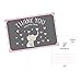 Hadley Designs 50 4x6 Elephant Girl Baby Shower Thank You Postcards Bulk, Beautiful Pink Modern Cute Boho Blank Thanks Note Card Stationery Appreciation Set