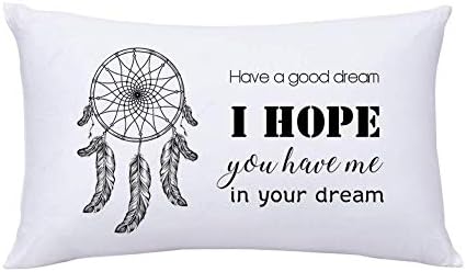 Trsdshorts Comfortable Pillow Case for Bed Bedding Cushion Cover with Sayings Have A Good Dream Pillow Cover for Kids Dream Catcher Cotton Pillowcase Standard 20x30 Inch