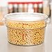 Cambro RFSCW2135 Camwear 2-Quart Clear Round Food Storage Container with Cambro RFSCWC2135 Clear Round Lid