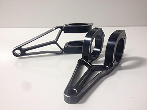 Speedmotoco 52mm 53mm Billet Headlight Bracket Motorcycle Street Fighter Cafe Racer