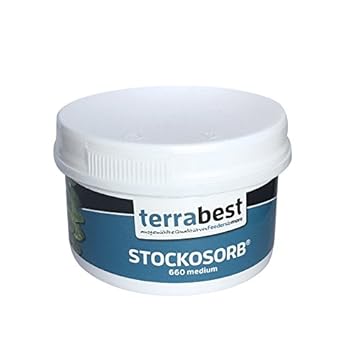 Terrabest STOCKOSORB® 250ml in der praktisch verschließbaren Aufbewahrungs und Vorratsdose, Granulat, Pflanzengranulat, Blume