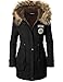 iLoveSIA Womens Hooded Warm Coats Parkas with Faux Fur Jackets