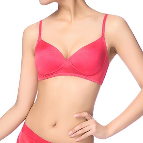 Fimage Women's Silk Ultra Thin Soft Smooth Comfortable Wirefree Bra