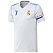 Fan Kitbag Christiano Ronaldo #7 Youth Soccer Jersey & Shorts Kids Premium Gift + Ronaldo 7 Soccer Ball size 5 (Youth Large 10-13 years, Home Short Sleeve)