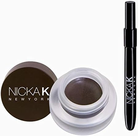 DARK BROWN GEL EYEBROW POMADE WITH APPLICATOR BRUSH