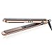 NITION 1 inch Nano Silver Argan oil Ceramic Tourmaline Flat Iron LCD 265°F -450°F Digital Hair Straightener Pro Hair Straightening Iron MCH 10s Fast Heating-up,Auto Shut Off,Champagne Gold