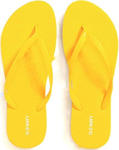 yellow flip flops old navy