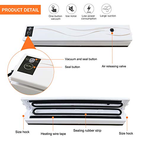 image for Vacuum Sealer, FIGROL Food Sealer Machines One-button Vacuum Sealing S