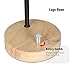 Edison Desk Lamp, Industrial Table Lamp, Wood Lamp for Nightstand, Bedside, Reading in Dorm Room, Bedroom, Office, Black