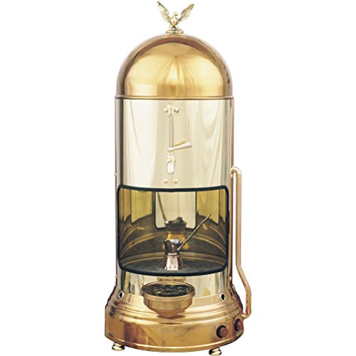 Johny Griechische Kaffeemaschine – traditioneller arabischer Kaffeebrenner AK/8 Serie (Gold-Bronze, 335 x 335 x 850 mm)