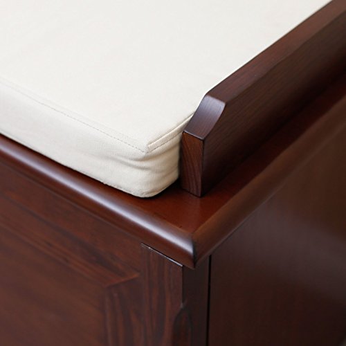 image for Belham Living Cedar Chest Mission Bench with Cushion - Cherry