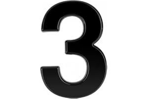 4 inch House Numbers Mailbox Numbers 3D 0-9 Waterproof Numbers for Outside Self Adhesive Number for Door, Garbage Bins, Addre