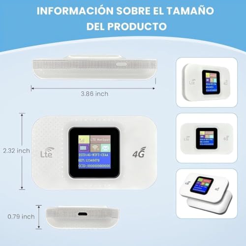 Portable WiFi 6 Unlocked 4G Router with SIM Slot, 5G/4G+ High Speed Mobile Internet Modem, Connect Up to 25 Devices, Ideal for Travel and Home Work