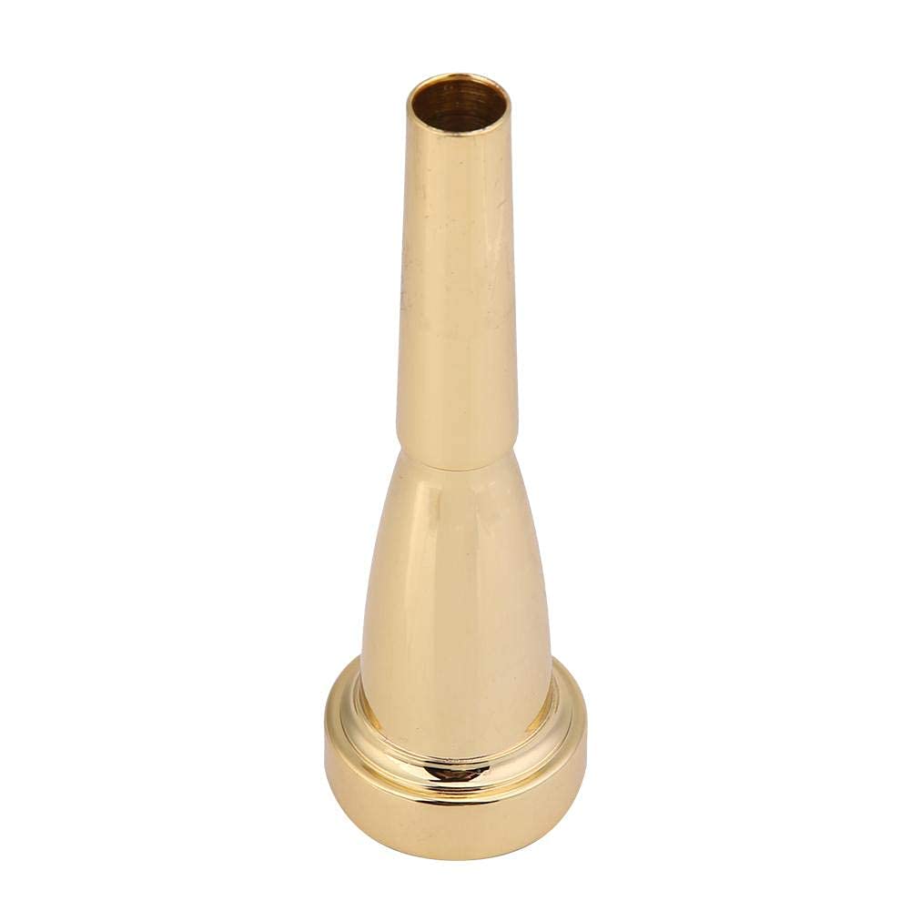 Trumpet Mouthpiece Standard 3C Size Trumpet Mouthpiece for Students and Beginners Tone Trumpet Mouthpiece(gold)