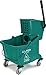 CFS 3690409 Commercial Mop Bucket With Side Press Wringer, 35 Quart Capacity, Green