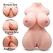 17LB Sex Doll Male Masturbator with Torso, 3 in 1 Realistic Big Boobs Tight Vaginal & Anal, 3D Love Doll Pussy Pussy with Built-in Spine, Pussy Ass Stroker Adult Sex Toy for Men Masturbation