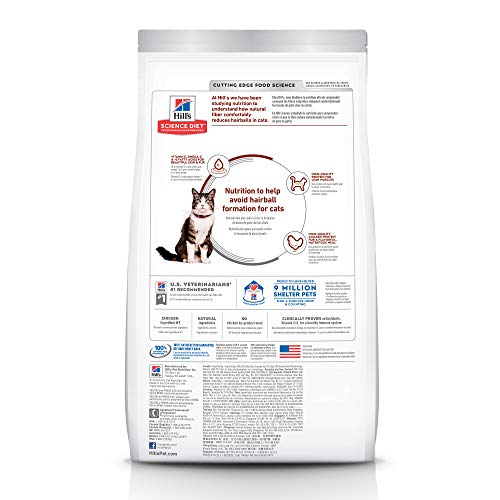 HILL’S SCIENCE DIET ADULT 1-6 HAIRBALL CONTROL DRY CAT FOOD, CHICKEN, 3.5 LB. BAG
