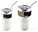 4 Bend Stainless Steel Straws Extra LONG fits 30 oz & 20 oz Yeti Tumbler Rambler Cups - CocoStraw Brand Drinking Straw (4 Bend Straws)