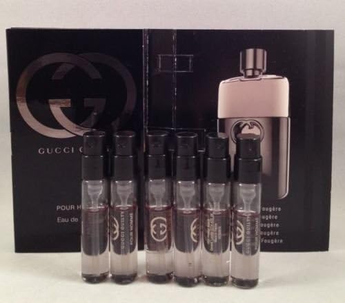 6 Gucci_Guilty Pour Homme Men Spray Vial Travel Sample 2 ml/ 0.06 oz Lot