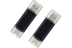 Vernijtrdy 2-Pack 128GB USB C Flash Drive Dual Flash Drive Type C + USB A Memory Stick Jump Drive 2-in-1 Thumb Drive Storage 