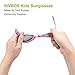 RIVBOS Rubber Kids Polarized Sunglasses With Strap Glasses Shades for Boys Girls Baby and Children Age 3-10 RBK002 （Pink Mirror Lens）