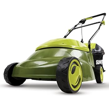 Sun Joe Mj401e 14 Inch 12 Amp Electric Lawn Mower With Grass Bag Green