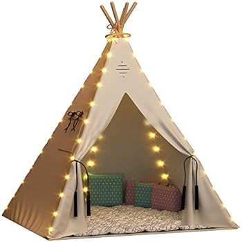 Nature's Blossom Fairy Lights for Kids Teepee Tents, Battery Operated. Set of 5 LED Strings. Universal Design Fits Most Kids Indoor Tipi Playhouses. Teepee Tent is Not Included with The Light Set.