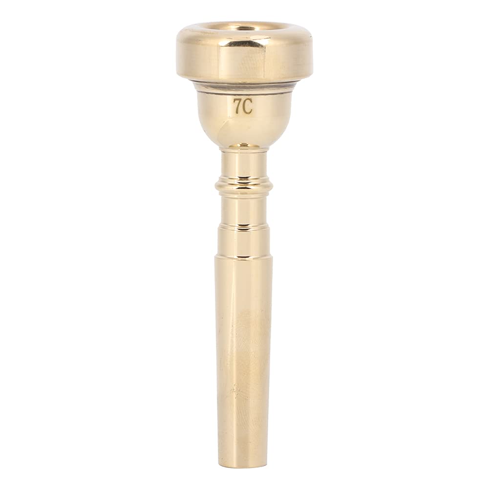 VGEBY Trumpet Mouthpiece, Durable Stylish Brass Professional Horn Musical Instrument Accessories (7 golden C), VGEBYVCH4E5QKWP-13