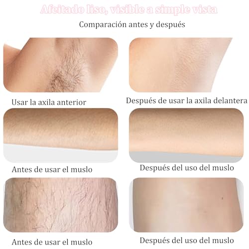 JDF3CISH 2 En 1 Rasuradora Electrica Mujer, Depiladora Electrica Portátil, Flawless Depilador Facial, USB Recargable, Uso en Seco y Húmedo, No Irritante,para Bikini Axilas Piernas Facial Brazos (Rosa）
