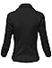 Luna Flower Women's 3/4 Shirring Sleeve One Button Comfortable Blazer (GBLW007)