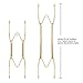 16 Pieces 6 Inch Invisible Plate Hangers Wall Plate Hangers Brass Wire Plate Holders with 18 Pieces Wall Hooks for 5 to 7 Inch Decorative Plates Antique Plates and Arts