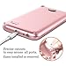 LG X Charge Case, LG Fiesta 2 Case, LG Fiesta LTE Case, AMENQ [Impact Resistant] Hybrid Heavy Duty Shockproof Protective Rugged Armor Case Cover for LG K10 Power/LG L63BL/ LG L64VL (Rose Gold