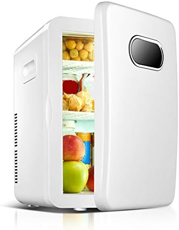 リットルミニ冷蔵庫 車の冷凍庫 定番から日本未入荷 ポータブルコンパクトクーラー デジタルサーモスタットディスプレイ 家 Ac オフィス用温度調整 冷蔵庫付きウォーマー 12v Dc 白