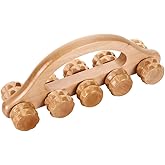 Healifty Wooden Massage Roller Ball Handheld Muscle Relief Tool for Back Neck Legs Portable Massager for Relief Improved Circulation Deep Tissue Massage Tool
