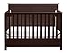 Storkcraft Davenport 5-in-1 Convertible Crib with Drawer Espresso, Fixed Side Crib, Solid Pine and Wood Product Construction, Converts to Toddler Bed Day Bed or Full Bed (Mattress Not Included)