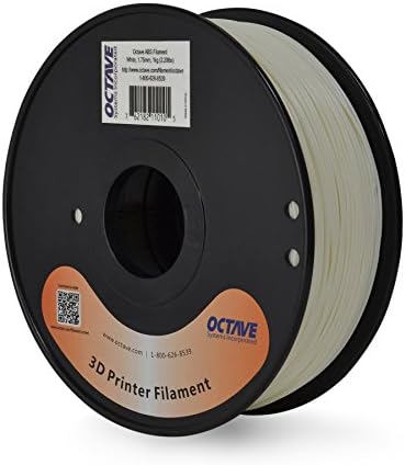 Octave PLA Filament for 3D Printers - White - 1.75mm Diameter - 1kg (2.2lbs) Spool