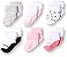 Luvable Friends Newborn Baby Terry Socks, 6 Pack