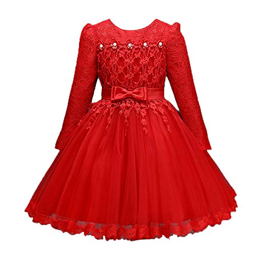 Si Rosa By Hopscotch Beautiful Red Full Sleeve Party Dress