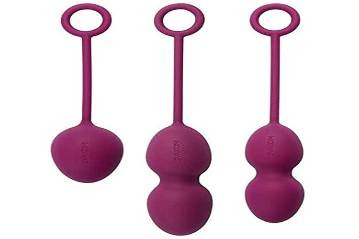 SVAKOM Violet Nova Exercise Kegel Balls, Plum