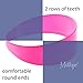 Hot Pink 2 Inch Hard Plastic Headband with Teeth Women and Girls wide Hair band (Motique Accessories)
